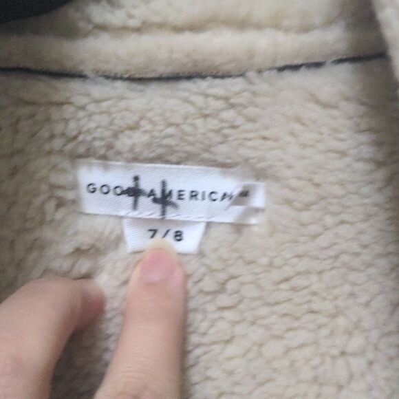 Good American Faux Leather Shearling Jacket - Picture 2 of 7